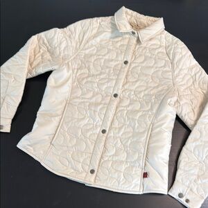 Woolrich Women's Ivory Quilted Puffer Jacket